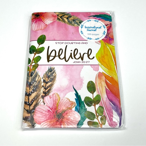 STOP DOUBTING AND BELIEVE Lined Journal Floral - Picture 8 of 15
